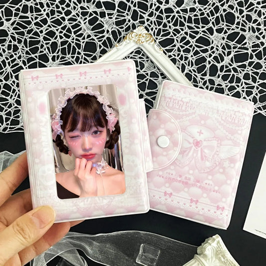 Pink Bow Mini Photocard Binder – 3 Inch, 16 Pages | K-Pop Photocard Binder Album Oasis Select 4