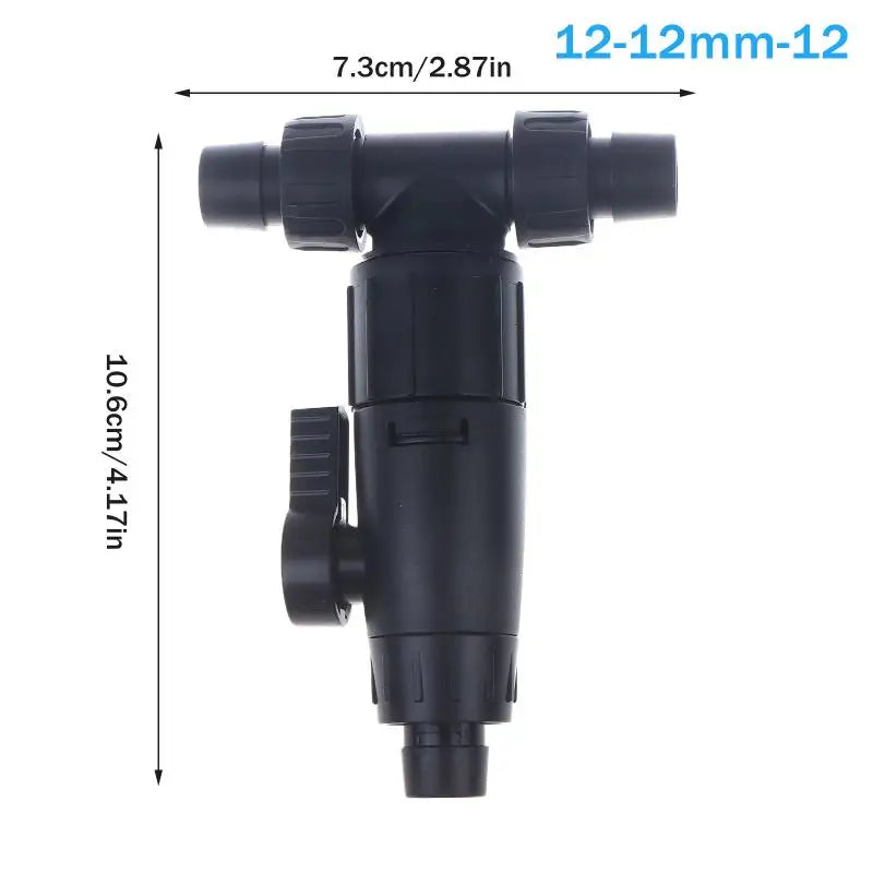 Quick Release 3-Way Valve Connector | Aquarium Filter 12mm 16mm