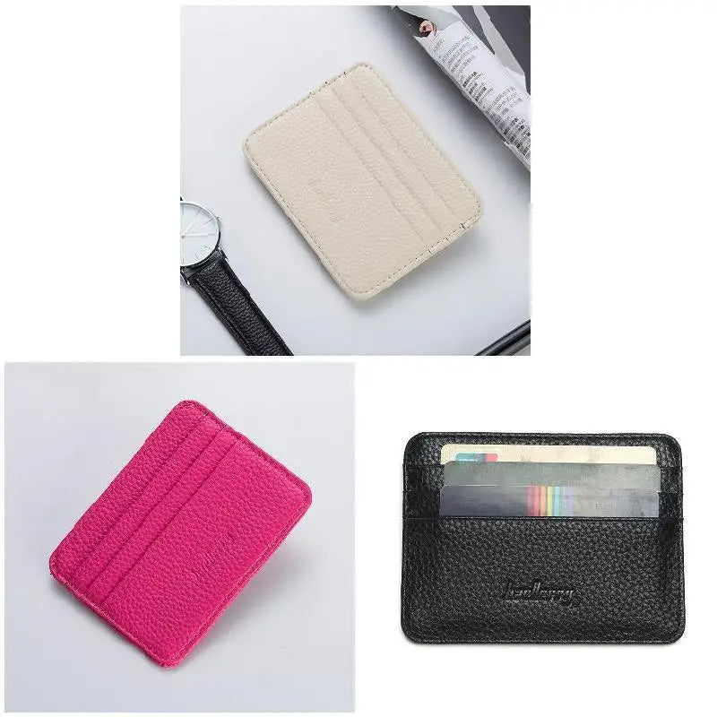 Women Slim Minimalist Wallet Ultra-Thin Wear-resistant Large Capacity Wallet for Money Business Cards Peaceful Pleasures Health and Wellness