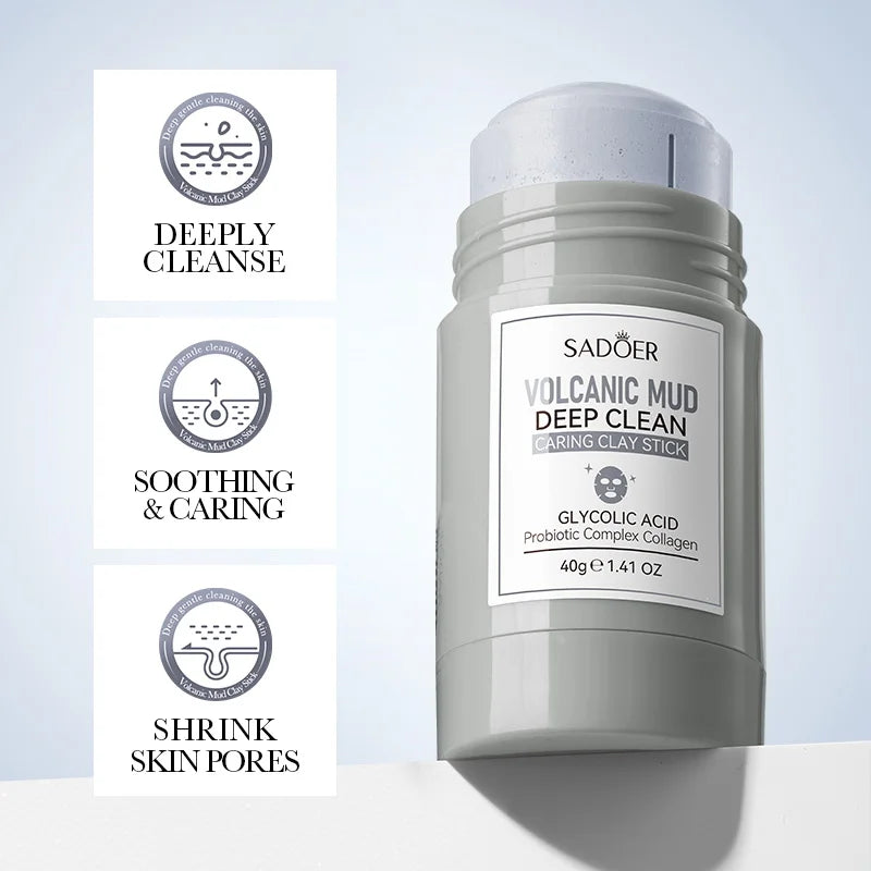 SADOER Volcanic Mud Clay Mask Stick | Pores & Blackheads