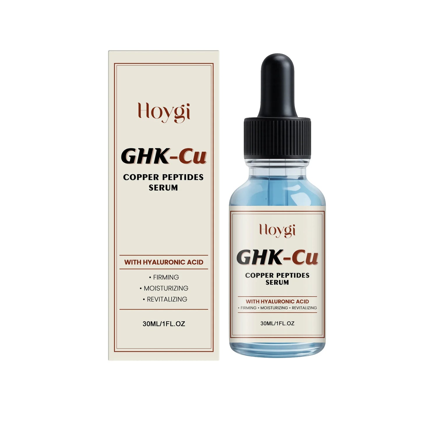 GHK-Cu Copper Peptide Serum with Hyaluronic Acid | Firming