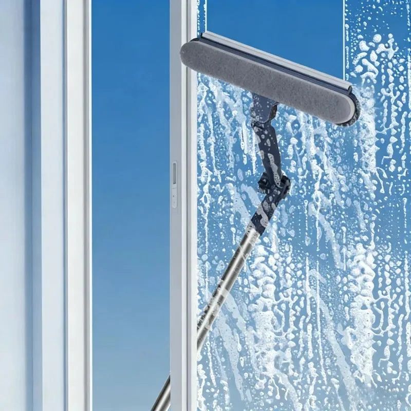 Double-Sided High-Rise Window Cleaner 120cm Squeegee Tool