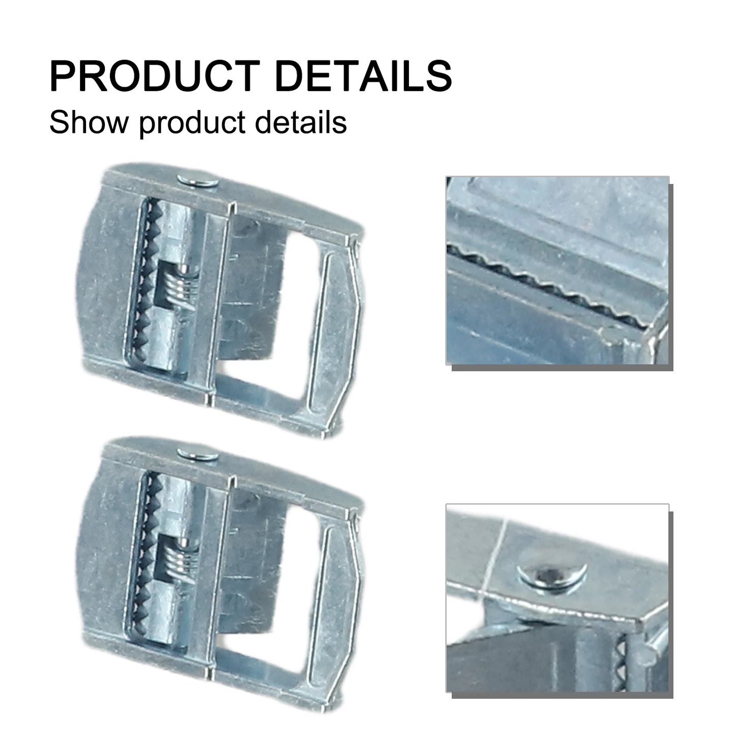 Zinc Alloy Buckles Strap Fixed Tensioner Tie Down Cargoes Ratchet