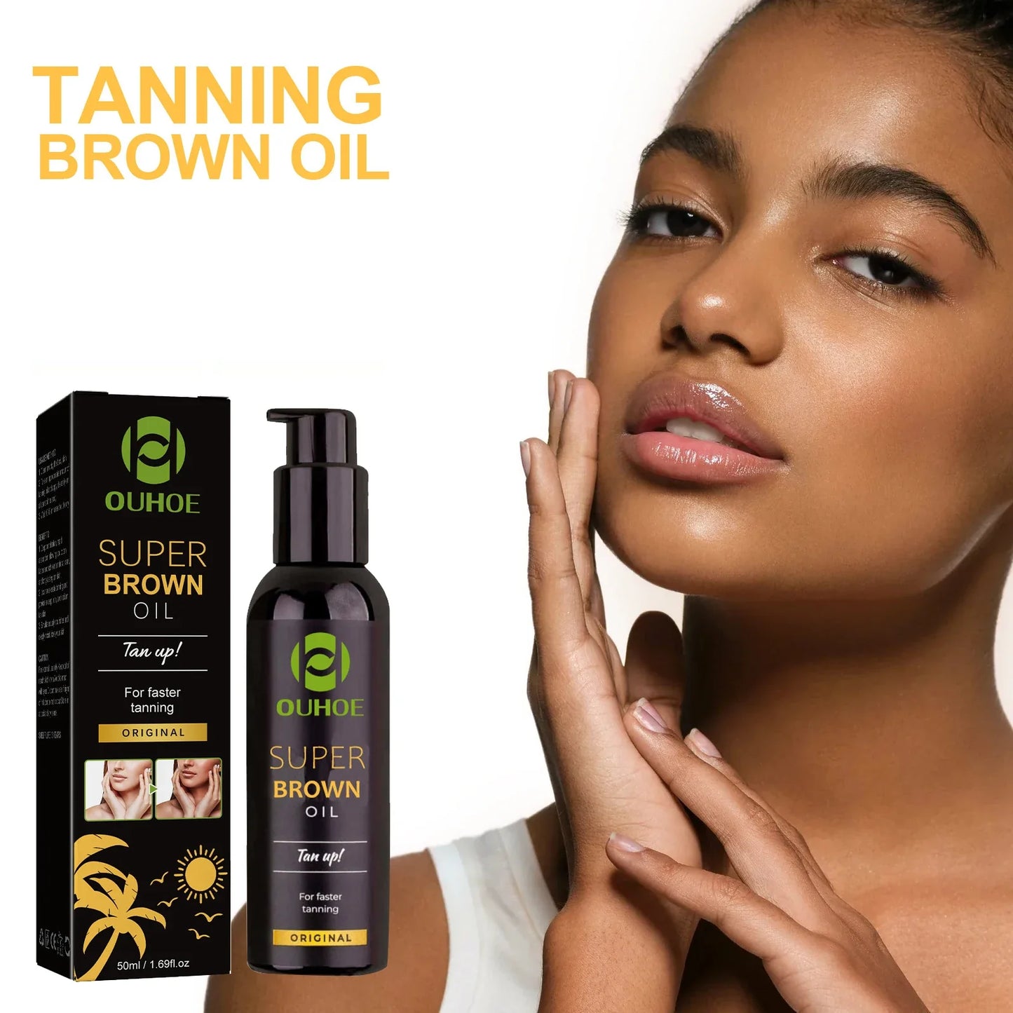 Ouhoe Self-Tanning Oil – Bronze Glow Face & Body 50ml