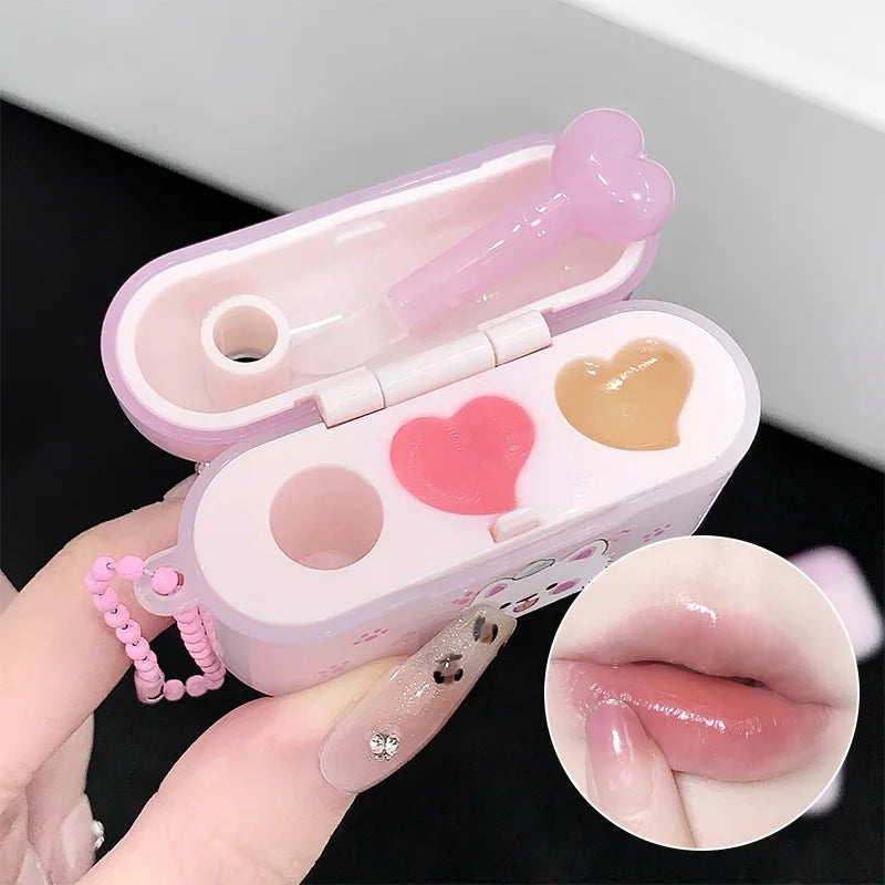 SHAQINUO Hydrating Day & Night Lip Mask with Brush | Lip Care