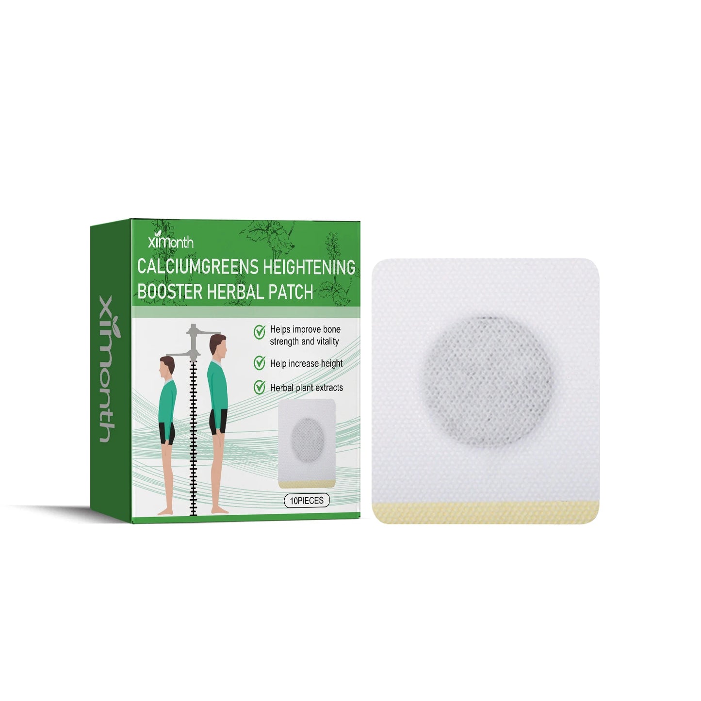 Herbal Height Growth Foot Patch – Vitamin D Bone Support 10pc