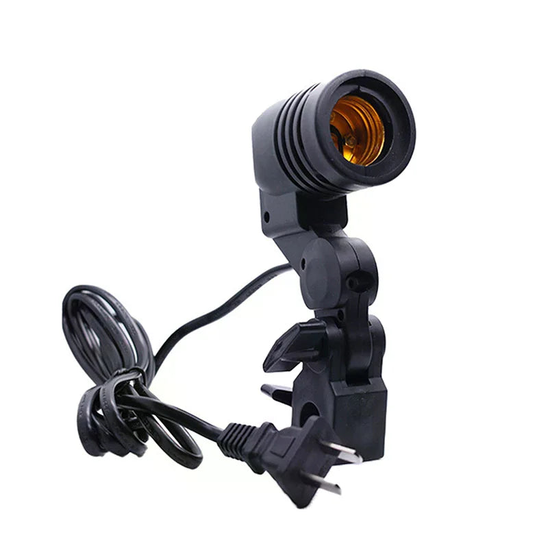 E27 Lamp Holder Socket with 1.8M Cord | Photography Bulb Mount