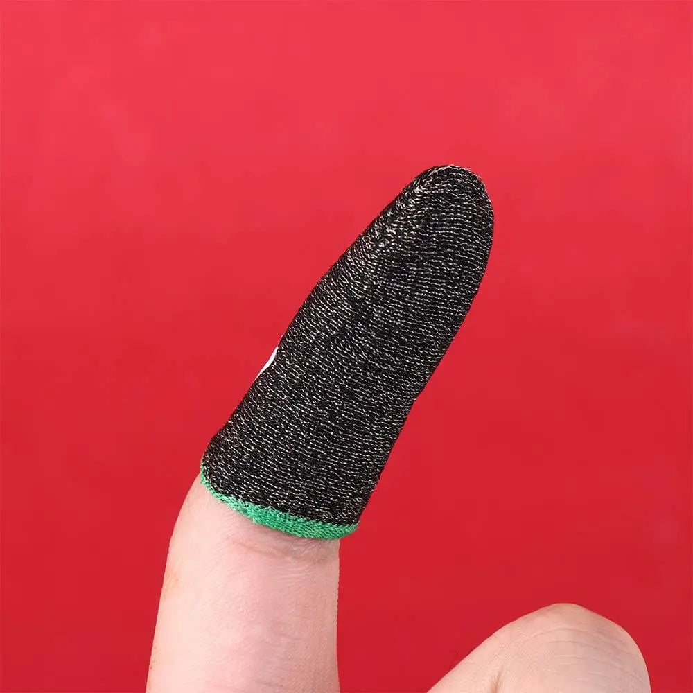 Mobile Games Touch Screen Gamer Fingertips Sleeve Sweatproof Thumb Gloves Gaming Finger Cover Finger Sleeve Fingertip Gloves Peaceful Pleasures Health and Wellness green
