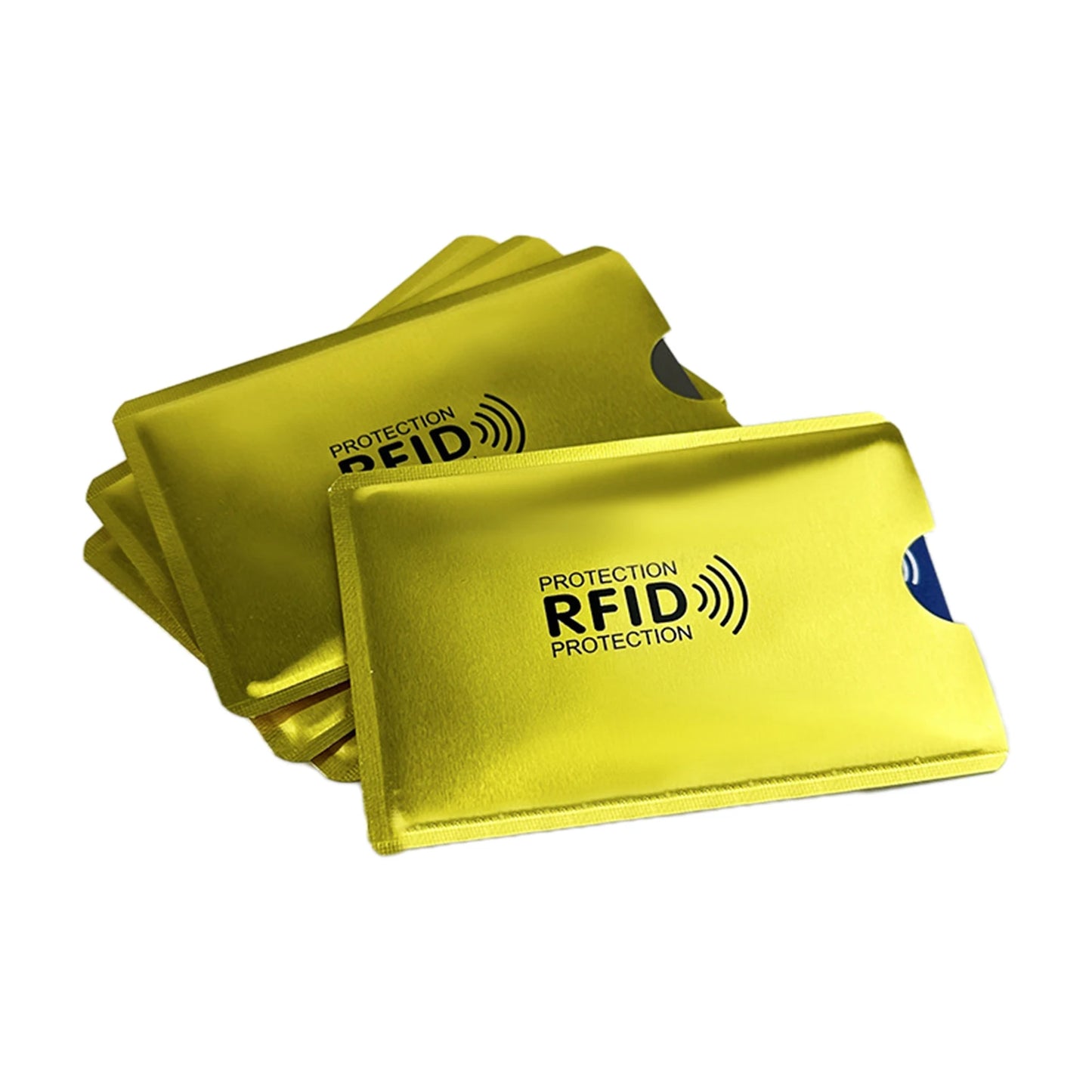 Portable RFID Blocking Sleeves Multi-color Credit Card Protector Protect Your Cards From Electronic Theft Peaceful Pleasures Health and Wellness C
