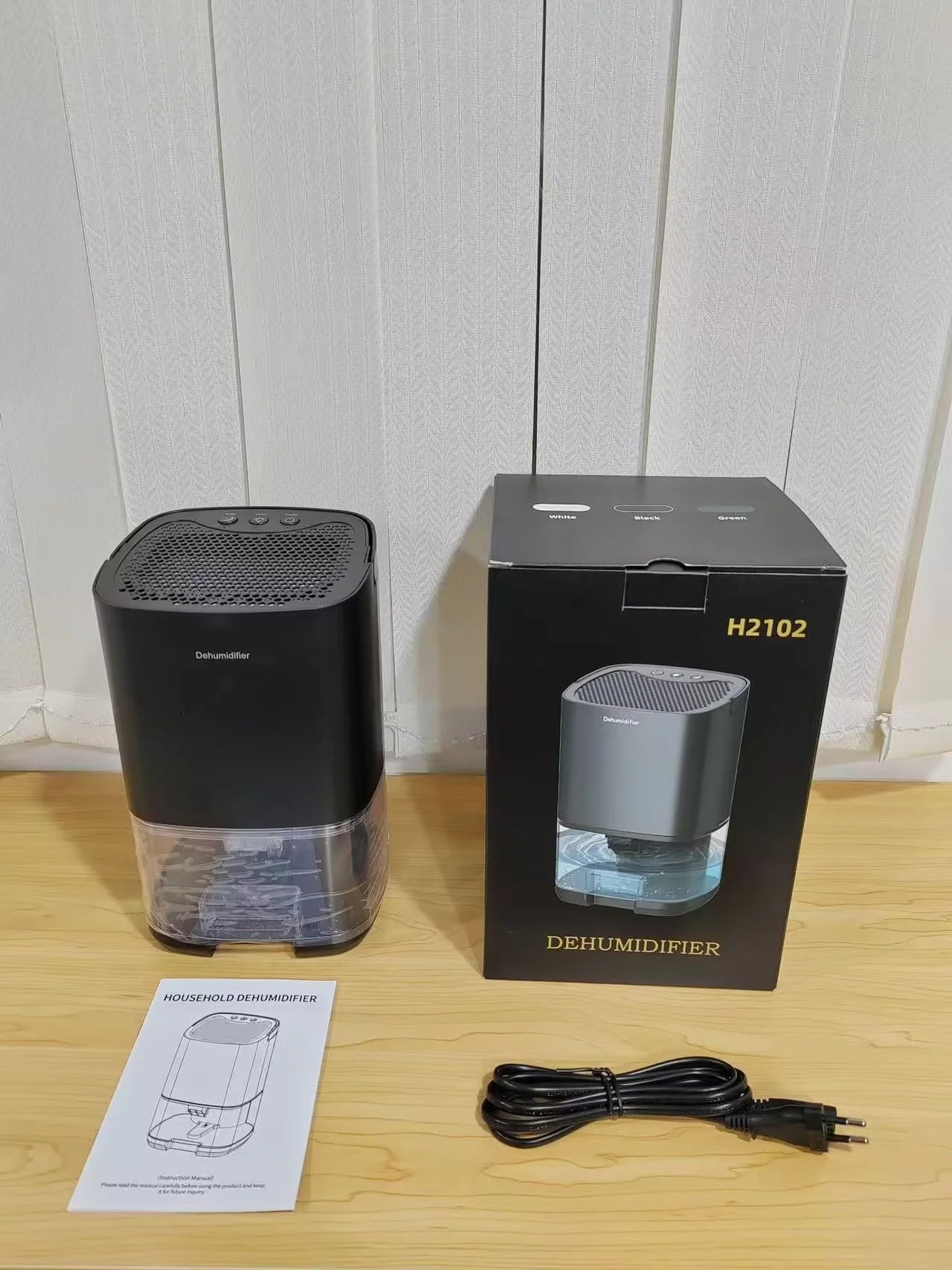 Homefish Portable Mute Air Dehumidifier Moisture Absorber Home Bedroom Office Kitchen Air Dryer Deodorizer Machine EU/US Plug Peaceful Pleasures Health and Wellness
