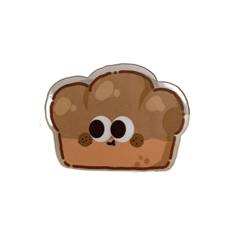 Office Supplies Bread Cute PP Clip Decorative Bookmark Cartoon Memo Clip Paperclip Acrylic Acrylic Paper Clip Desk Organizer Peaceful Pleasures Health and Wellness Bread
