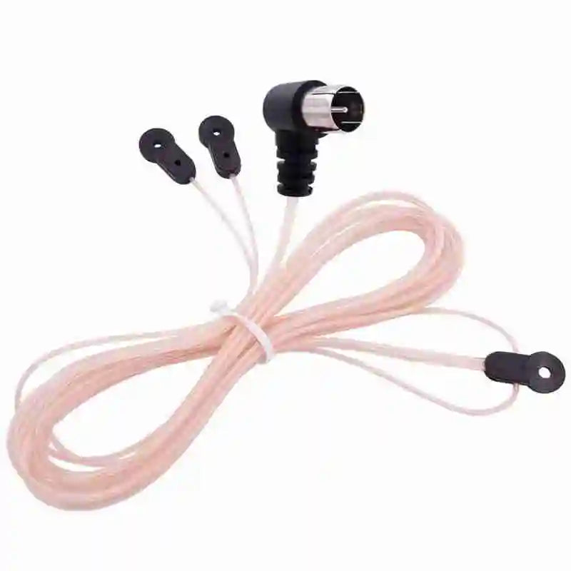 2M Indoor FM Radio Antenna – 75 Ohm Dipole with PAL to F Female Adapter Peaceful Pleasures Health and Wellness A
