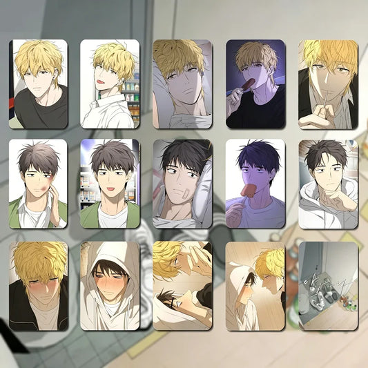 Yang Il-woo I Photocards Manhwa Lomo Cards Cute Boys Love Character Peaceful Pleasures Health and Wellness Red