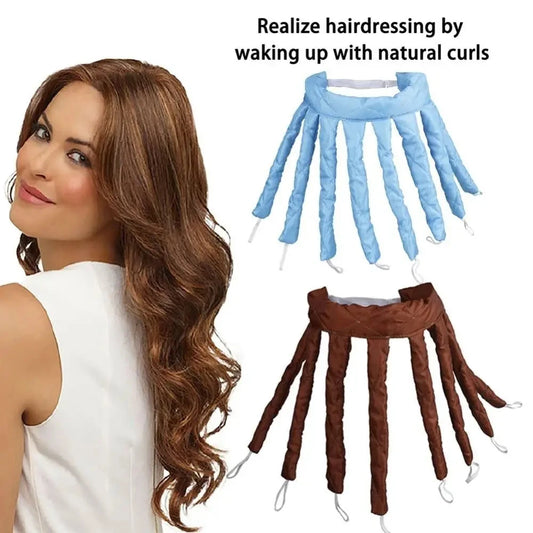 Lazy Hair Curler Hair Rollers Heatless Curling Rod Headband Curls Silk Ribbon Sleeping Soft Wave Formers No Heat Curls Ribbon Peaceful Pleasures Health and Wellness