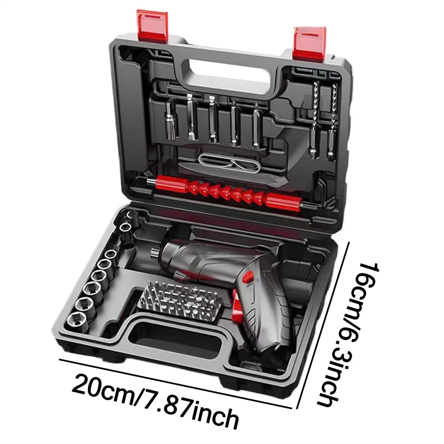 Rechargeable Cordless Screwdriver | Quiet Anti-Slip Grip