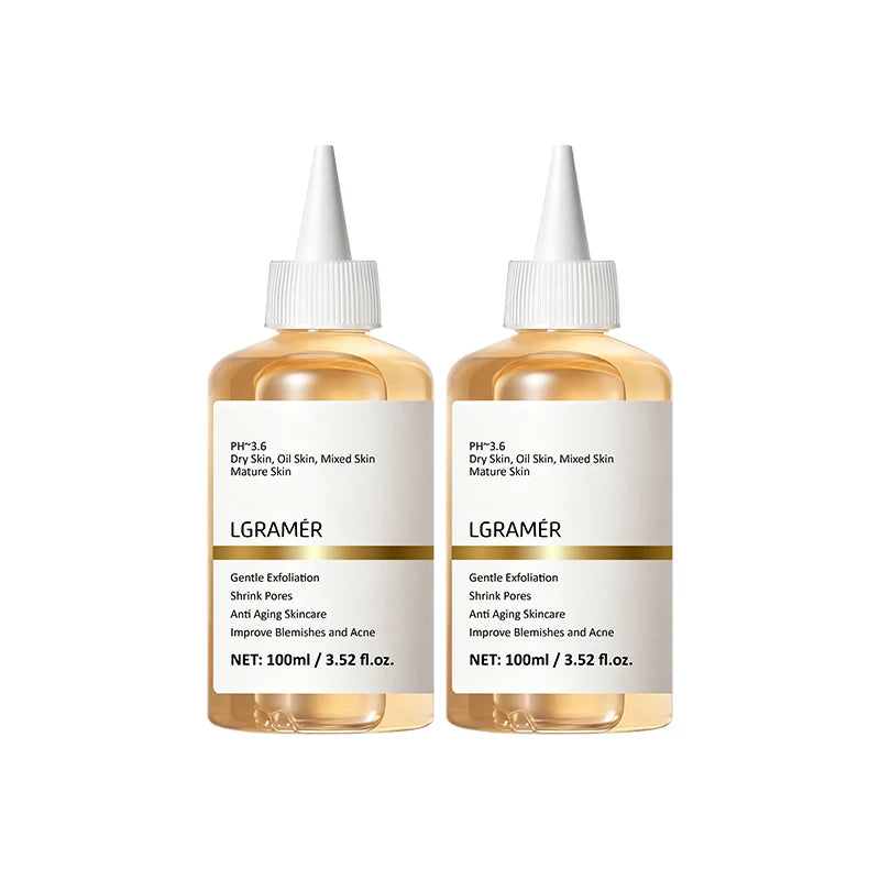 7% Glycolic Acid Exfoliating Toner,Exfoliating Facial Toner,Pore Minimizing Toner,Smooth Skin, Even Tone,Hydrating Formula 100ml Peaceful Pleasures Health and Wellness 100ml-2PCS