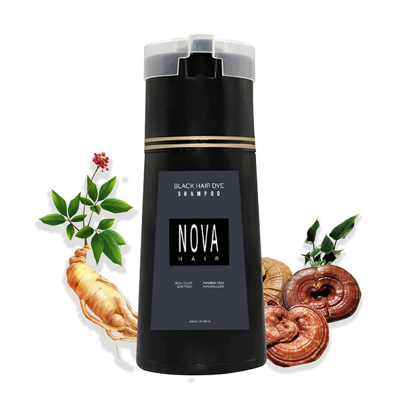 Hair Color Shampoo – Red, Brown & Black Dye | Gentle, Long-Lasting Coverage Peaceful Pleasures Health and Wellness