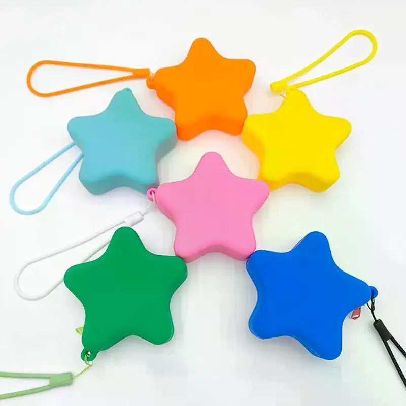 Starfish Silicone Coin Purse | Zipper Mini Storage Bag