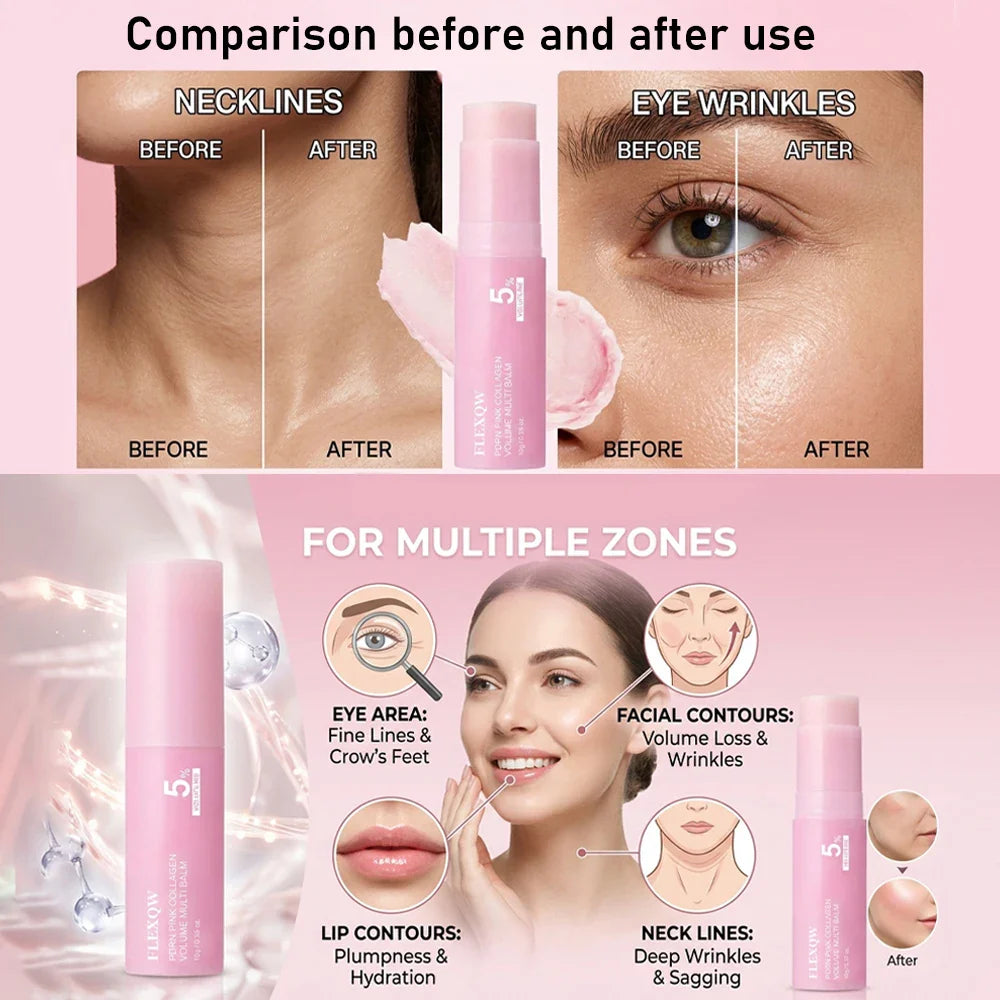 Pink Collagen Moisturizing Stick – Multi-Effect Face Cream