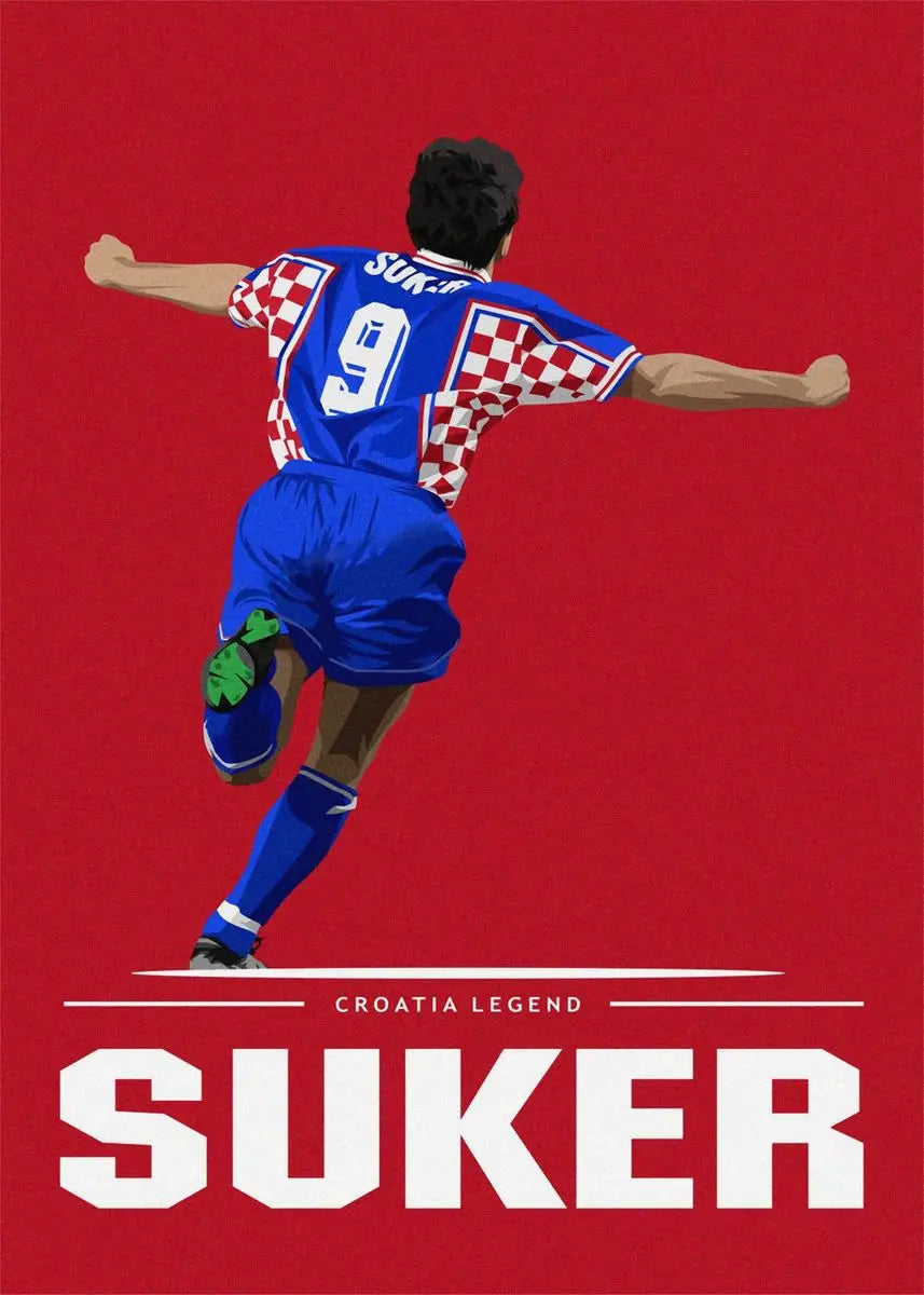 Soccer Football Star Canvas Wall Art Poster | Home Decor