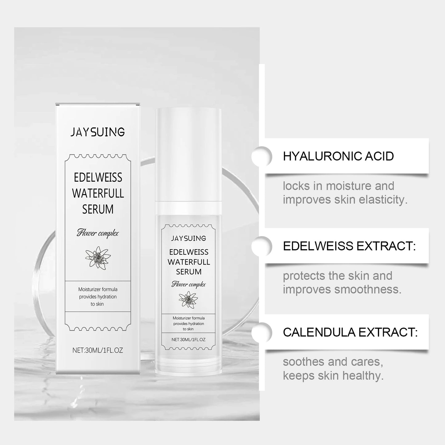 Hyaluronic Acid Facial Serum for Skin Hydration and Brightening Peaceful Pleasures Health and Wellness