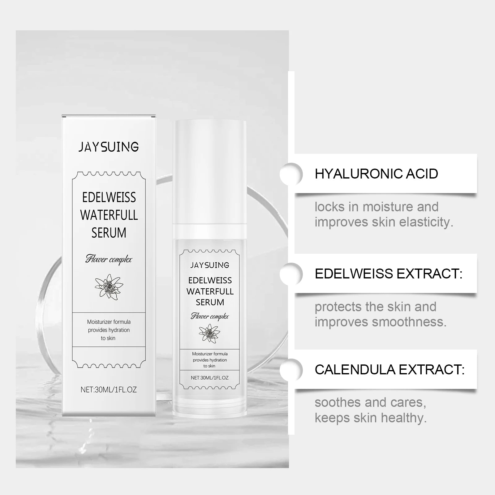Hyaluronic Acid Facial Serum for Skin Hydration and Brightening Peaceful Pleasures Health and Wellness