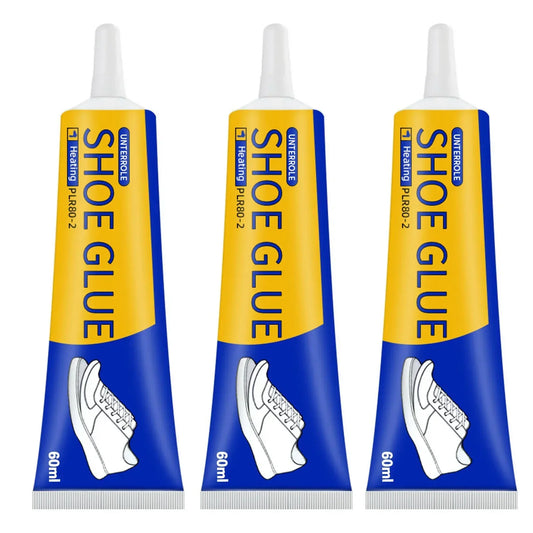 Strong Shoe Glue, 60ml Waterproof Adhesive for Shoe Repair, Fast Drying Resin for Sneakers, Boots, DIY Craft, Leather, Rubber, Peaceful Pleasures Health and Wellness 3pcs
