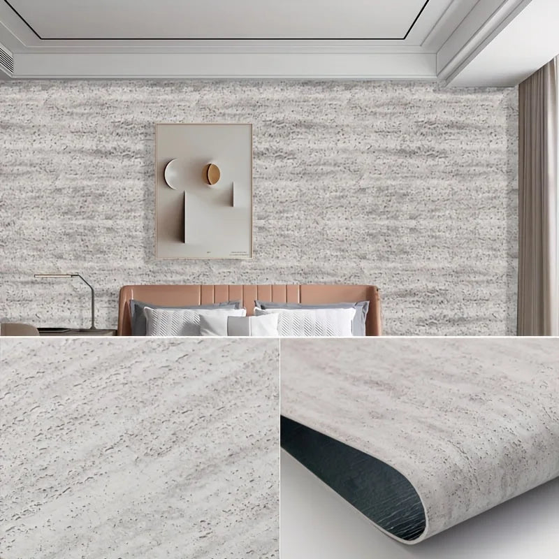 3D Self-Adhesive Foam Wallpaper | Wood Grain Wall Sticker Roll