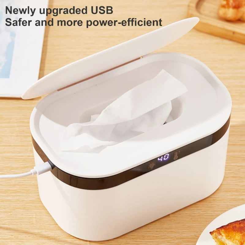Baby Wipe Warmer & Dispenser | Night Light, 3-Temp Settings