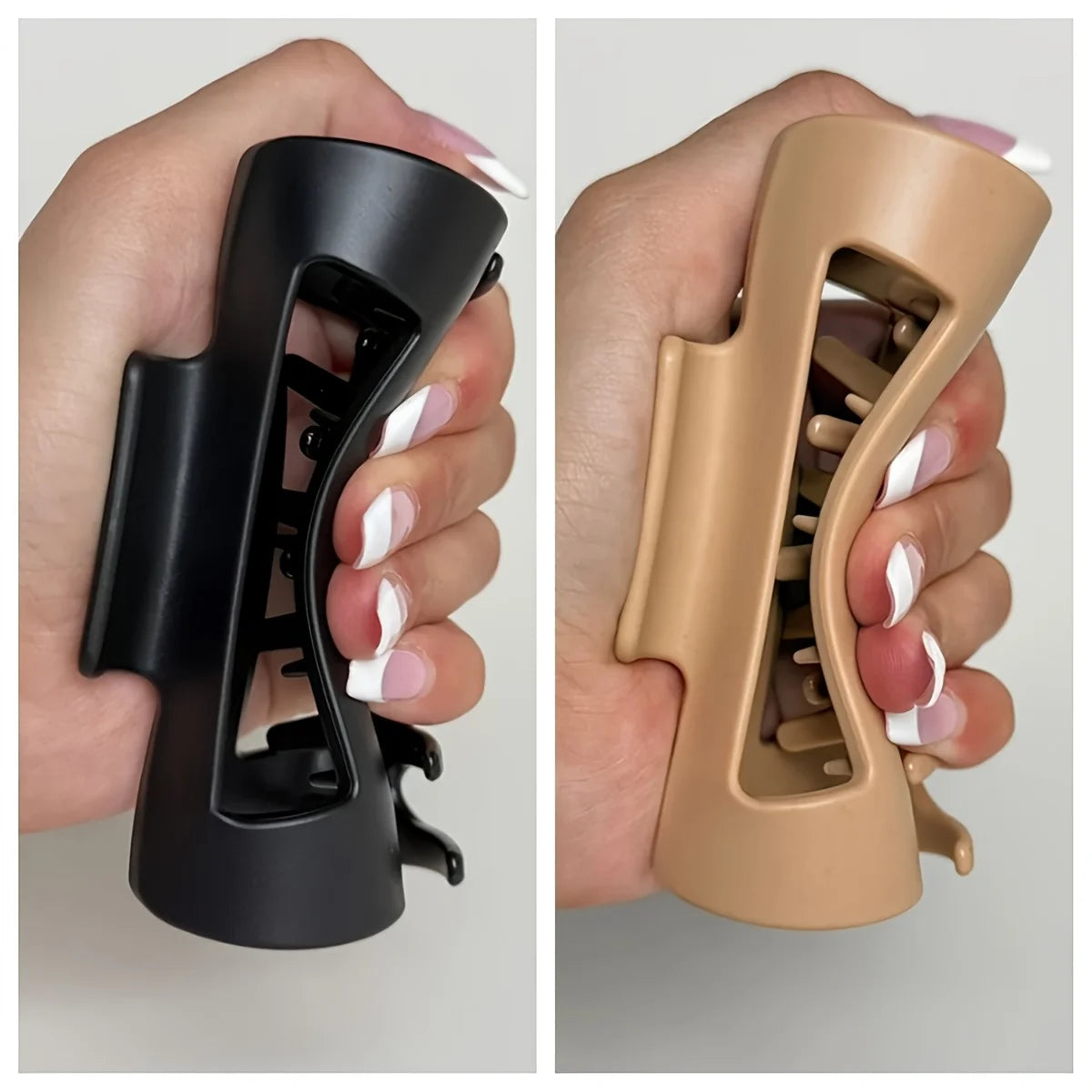 Soft Silicone Fashion , Super Anti-Slip, Stylish and Durable, Perfect for All Occasions, Women's Hair Accessories Peaceful Pleasures Health and Wellness Black and khaki