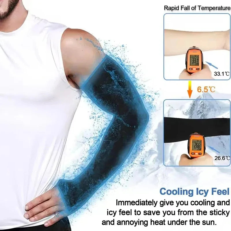 UPF 50+ Sun Protection Arm Sleeves – Cooling UV Cover