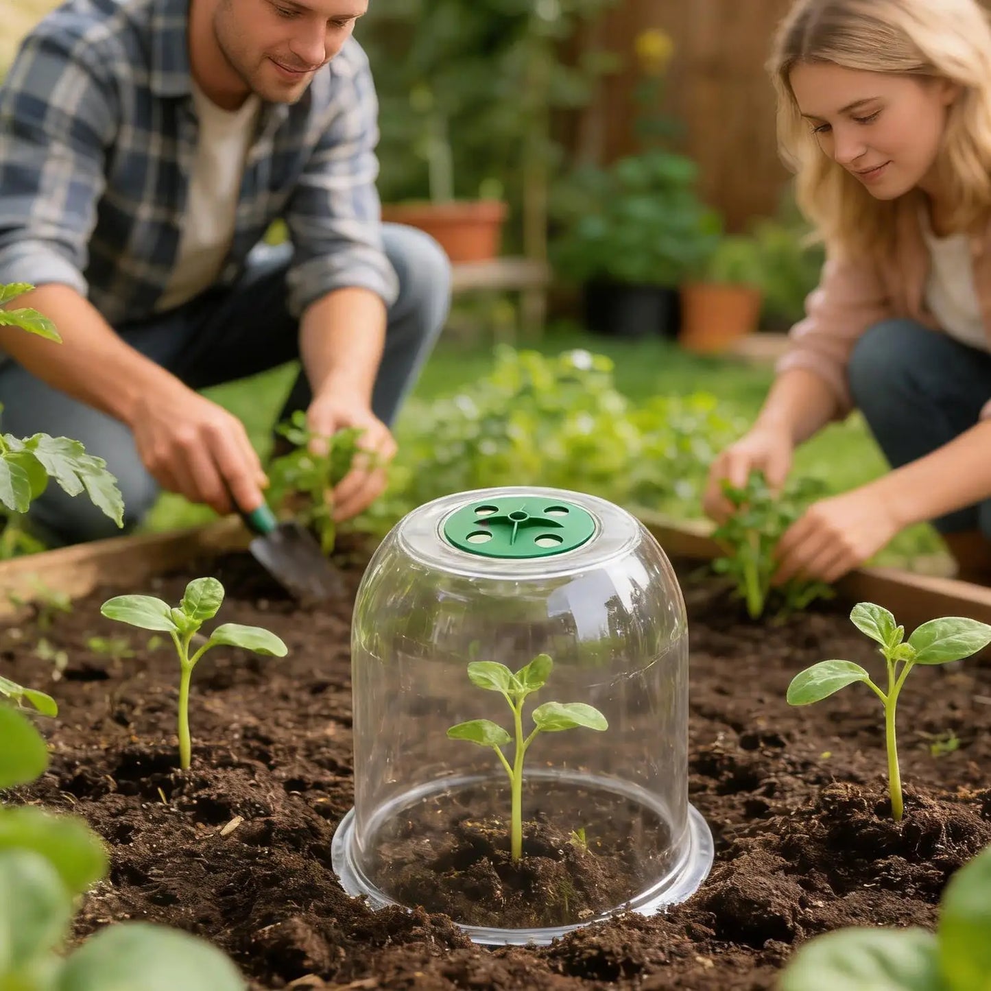 Plant Bell Cloche Cover – Frost & Cold Protection for Seedlings