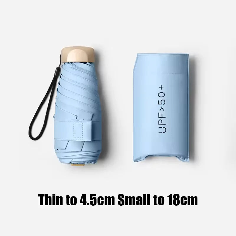Ultralight UV Protection Five-Fold Mini Folding Umbrella