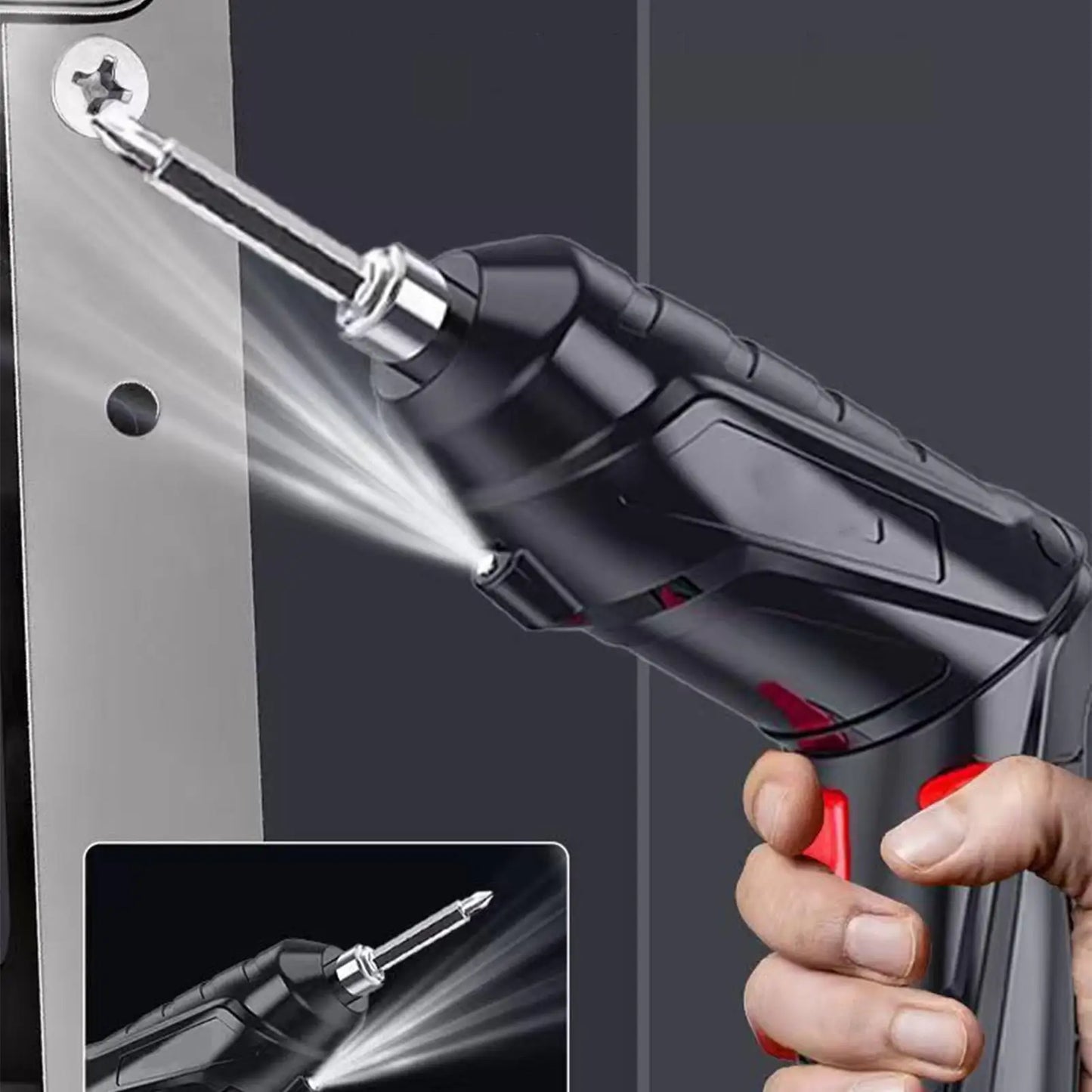 Rechargeable Cordless Screwdriver | Quiet Anti-Slip Grip
