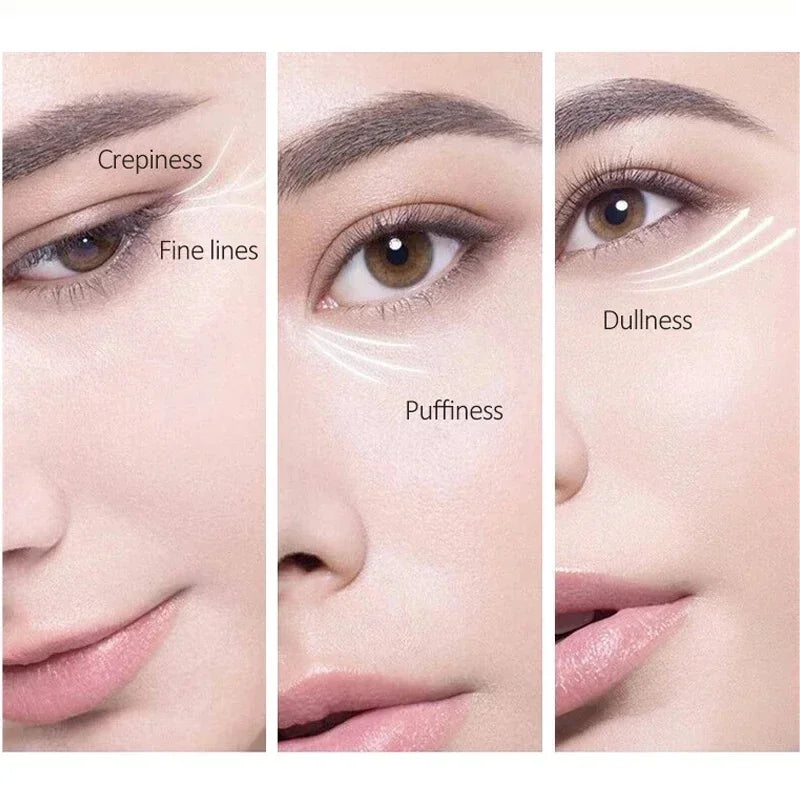 Retinol Eye Bags Removal Cream Instant Anti-Wrinkle Firming Skin Fade Fine Lines Anti Dark Circle Puffiness Brighten Eye Care Peaceful Pleasures Health and Wellness