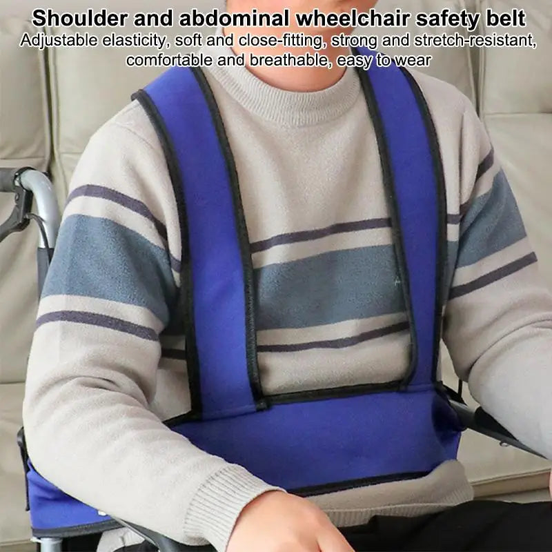 Wheelchair Waist Strap Belt Breathable Elderly Wheelchair Anti-Fall Azimuth Support Fixing Straps Nursing Band For Elderly Peaceful Pleasures Health and Wellness