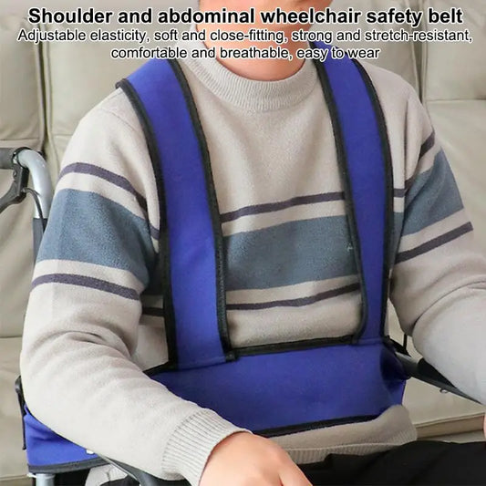Wheelchair Waist Strap Belt Breathable Elderly Wheelchair Anti-Fall Azimuth Support Fixing Straps Nursing Band For Elderly Peaceful Pleasures Health and Wellness