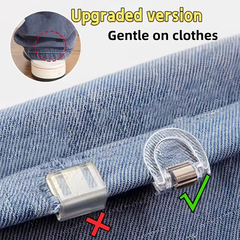 Invisible Hem Clips – Non-Slip Adjustable for Jeans & Wide-Leg Pants