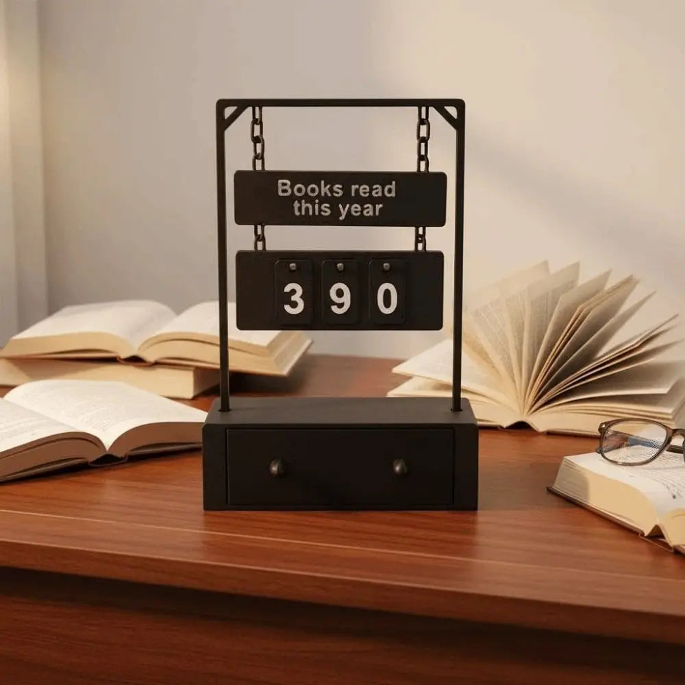 3D Book Read Counter with 30 Number Tags – Reading Tracker