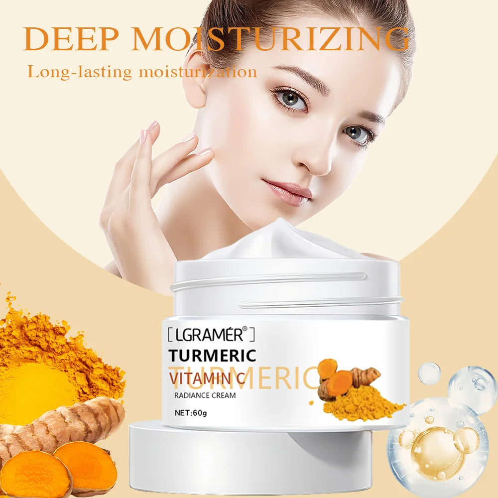 Turmeric Brightening Face & Body Cream with Collagen Peaceful Pleasures Health and Wellness