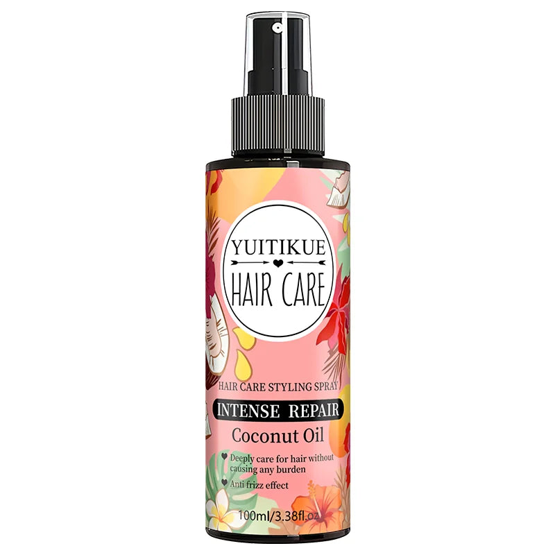 YUITIKUE Coconut Oil Hair Care Styling Spray | Intense Repair Formula | Anti Frizz & Deep Care For Lightweight, Healthy Hair Peaceful Pleasures Health and Wellness 1PC