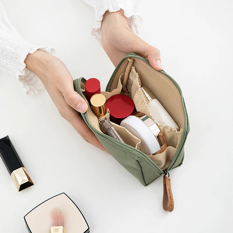 Makeup Bag For Purse Portable Waterproof Cosmetic Bag Lipstick Storage Travel Zipper Pouch For Women Toiletry Organizer Case Peaceful Pleasures Health and Wellness