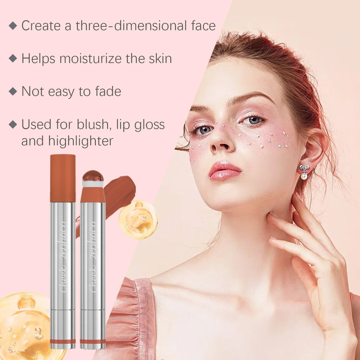 Liquid Blush Stick – Waterproof Cheek & Lip Tint | Long-Lasting