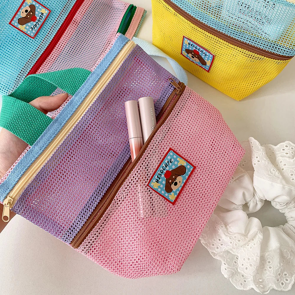 Mesh Shower Caddy Bag | Hanging Toiletry Organizer for Travel