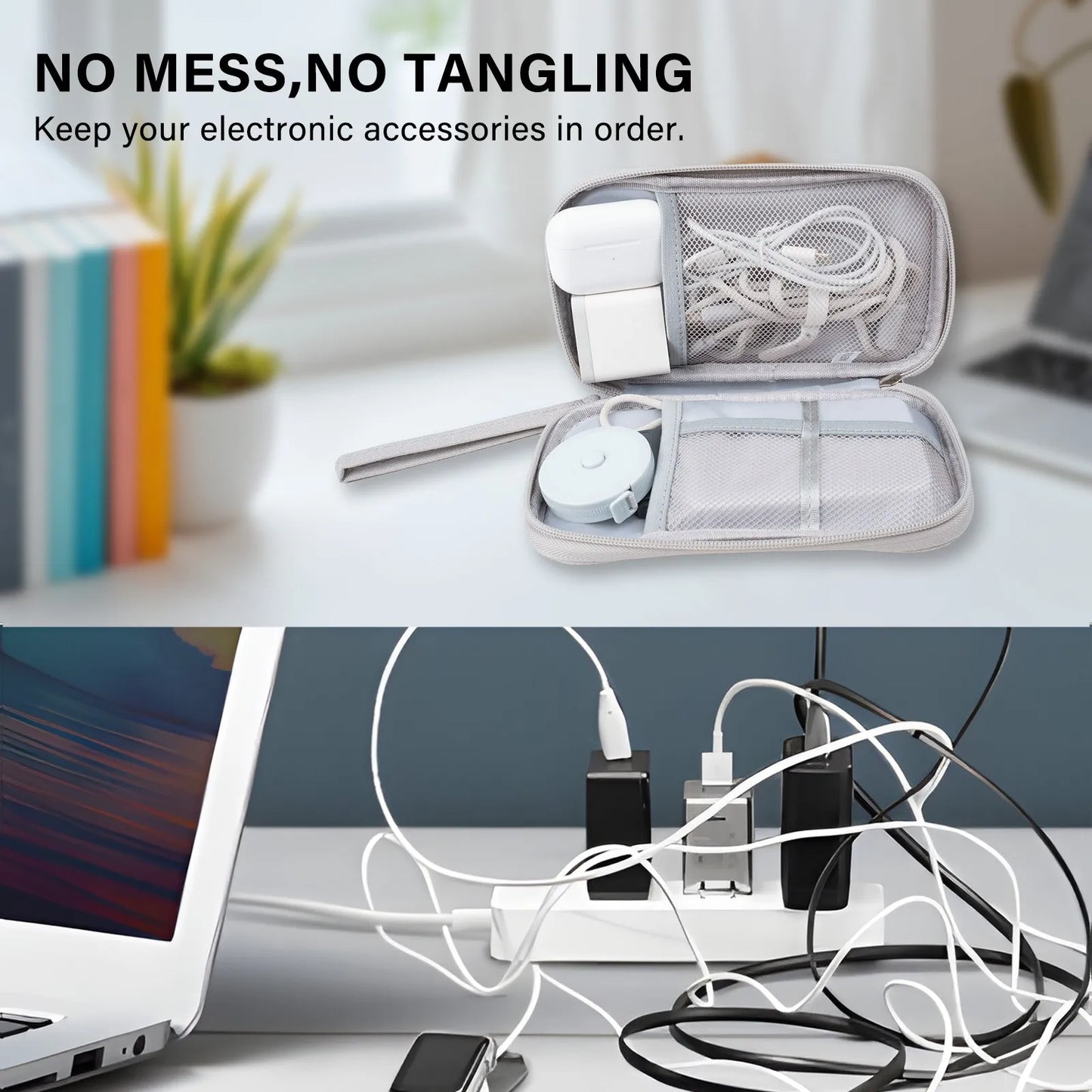 Large Capacity Travel Gadget Organizer, Multi-layer Electronics Accessory Pouch for Portable Charger, Cables, Hard Drive, Phone Peaceful Pleasures Health and Wellness