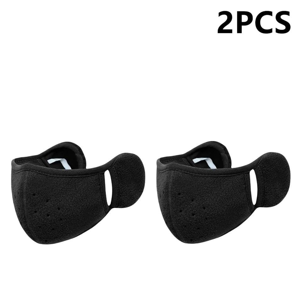 Winter Fleece Earmuffs & Windproof Face Mask – Unisex 1/2/3 Pcs