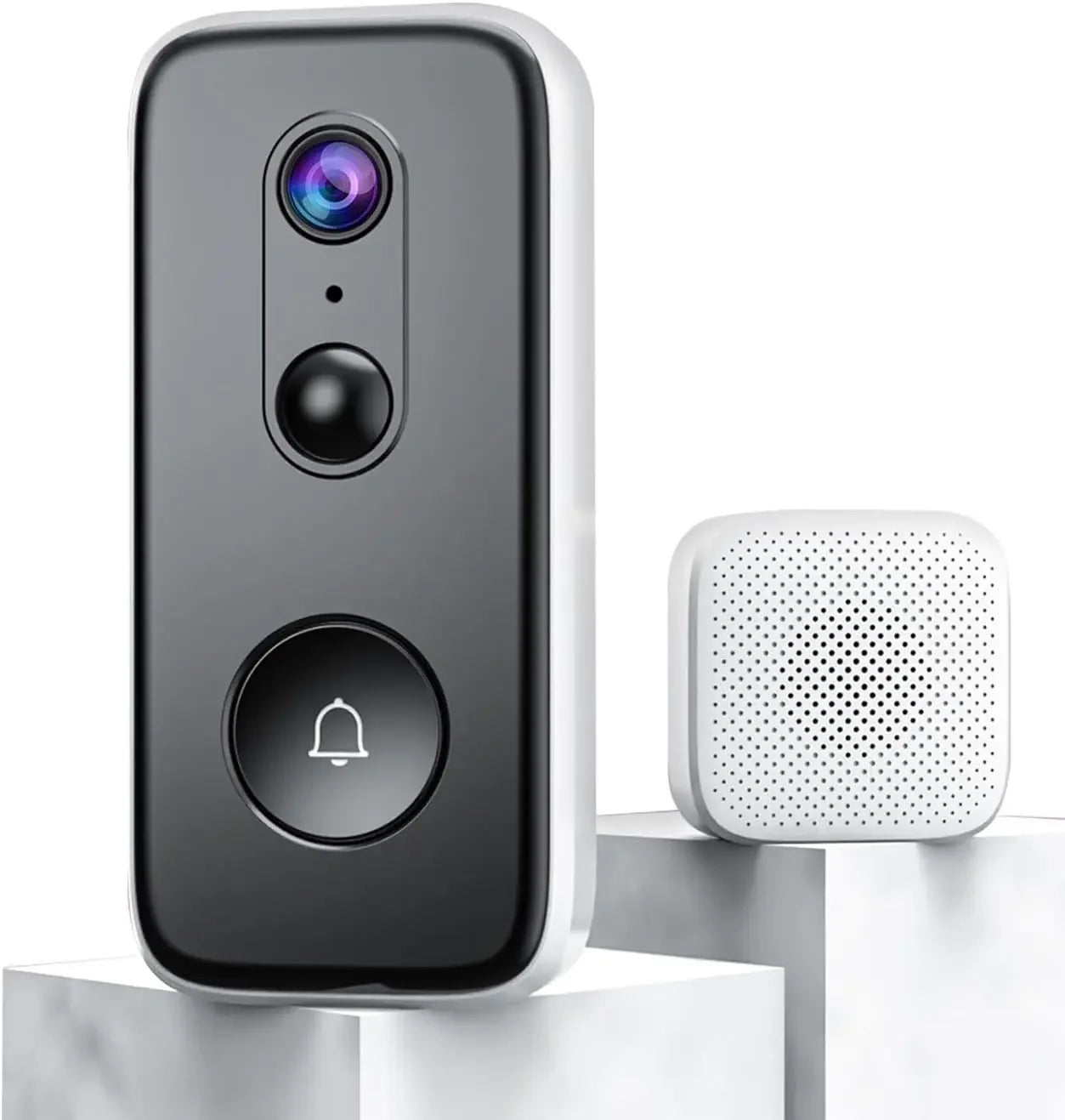 Wireless 2K Video Doorbell Camera with Free Cloud Storage, Rechargeable Battery, AI Detection & Night Vision Peaceful Pleasures Health and Wellness United States