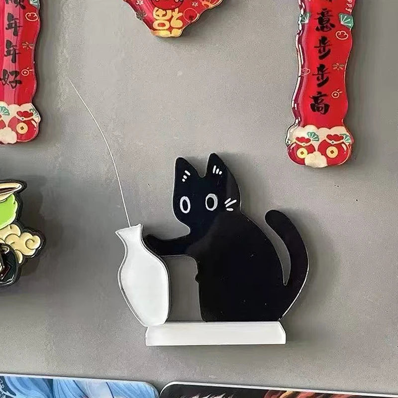 Magnetic Acrylic Cat Keepsake Box | Cat Hair Memorial Storage Cat Keepsake Magnet Peaceful Pleasures Health and Wellness