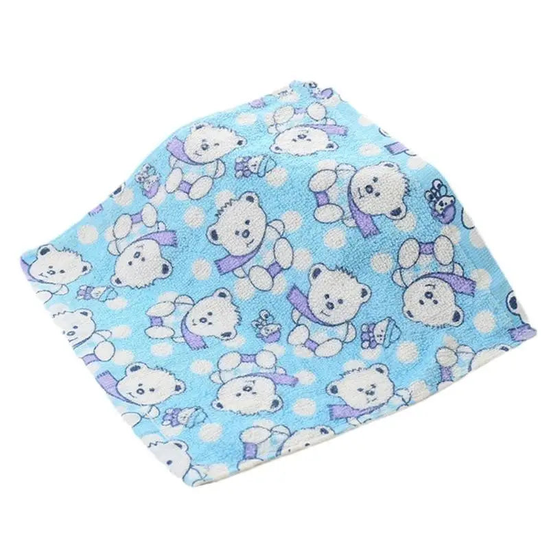 Soft Cotton Baby Handkerchiefs Cartoon Bear 5-Pack | Newborn