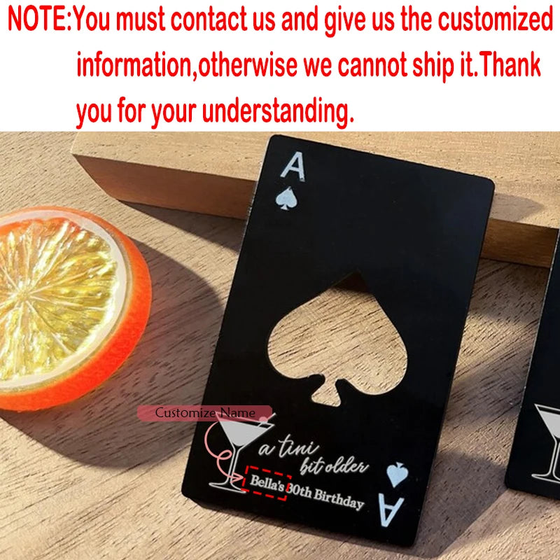 Personalized Engraved Metal Bottle Opener | 30th Birthday Gift